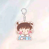 Shinichi & Ran Detective Conan Acrylic Keychain - Q Version Anime Key Chain