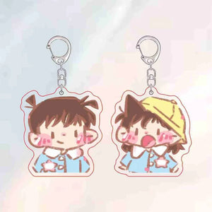 Shinichi & Ran Detective Conan Acrylic Keychain - Q Version Anime Key Chain