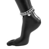 Bohemian Rhinestone Chain Anklet Set Foot Beach Jewelry