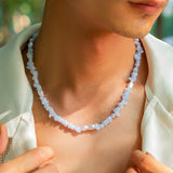 Boho Stone Beads Choker Necklace Summer Beach Clavicle Chain Jewelry