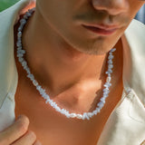 Boho Stone Beads Choker Necklace Summer Beach Clavicle Chain Jewelry