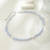 Boho Stone Beads Choker Necklace Summer Beach Clavicle Chain Jewelry