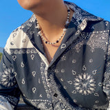 Hip Hop Pearl Chain Dice Pendant Necklace for Women Men Kpop