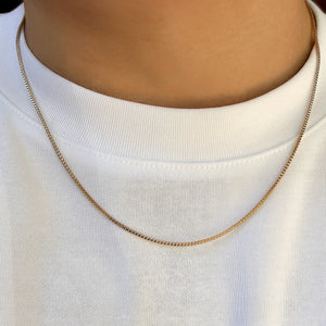 Minimalist Box Chain Necklace Set 3pcs Men Punk Hip Hop Birthday Party Gift