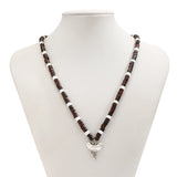 Coconut Shell Wood Beaded Animal Pendant Necklace Men African Tribal Party Jewel