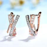 Kuololit 585 Rose Clip Earrings 925 Sterling Silver Separate Engagement
