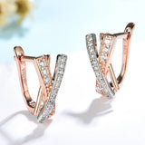 Kuololit 585 Rose Clip Earrings 925 Sterling Silver Separate Engagement