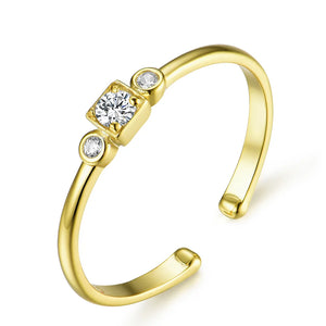 Bohemian 925 Silver Rings for Women Adjustable Ring Wedding