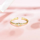 Bohemian 925 Silver Rings for Women Adjustable Ring Wedding
