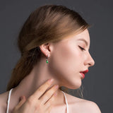 Diaspore Gemstone Clip Earrings 925 Sterling Silver Wedding Jewelry