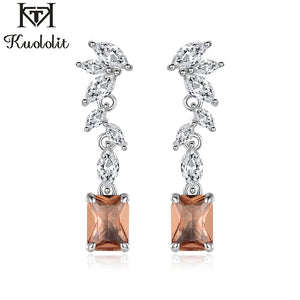 Diaspore Gemstone Drop Earrings 925 Sterling Silver Engagement Jewelry