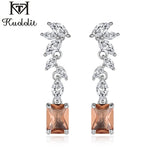 Diaspore Gemstone Drop Earrings 925 Sterling Silver Engagement Jewelry