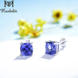 Sterling Silver Diaspore Gemstone Stud Earrings