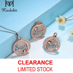 Real 925 Sterling Silver Pendant Earrings Wholesales Gift