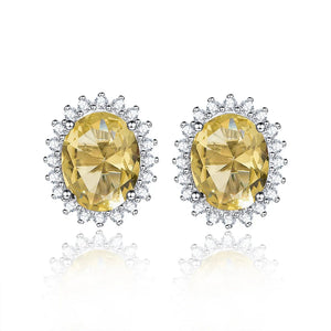 925 Sterling Silver Sultanite Stud Earrings for Women