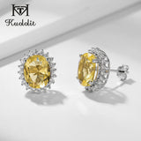 925 Sterling Silver Sultanite Stud Earrings for Women