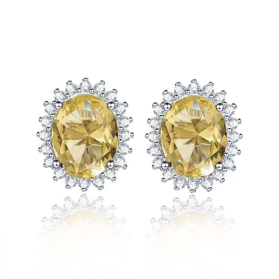 925 Sterling Silver Sultanite Stud Earrings for Women