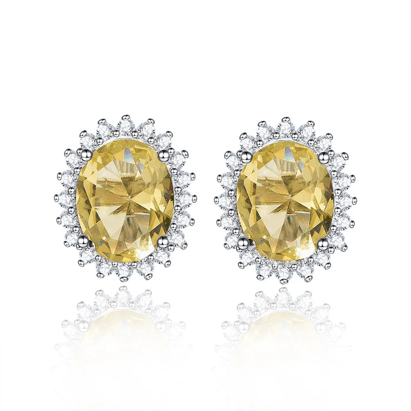 925 Sterling Silver Sultanite Stud Earrings for Women