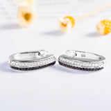 925 Sterling Silver Clip Earrings Spinel Gemstone Female Gift