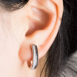 925 Sterling Silver Clip Earrings Spinel Gemstone Female Gift