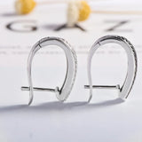 925 Sterling Silver Clip Earrings Spinel Gemstone Female Gift