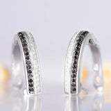 925 Sterling Silver Clip Earrings Spinel Gemstone Female Gift
