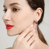 925 Silver Diaspore Gem Earrings Green Emerald Clip