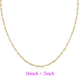 925 Sterling Silver Paperclip Necklaces Thick Chain Toggle Clasp