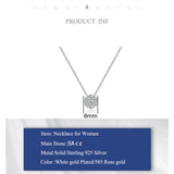 925 Sterling Silver Pendant for Women's Engagement