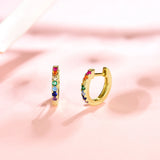 Tanzanite Stud Earrings, 925 Silver Emerald Morganite Cut