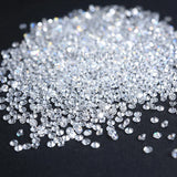 Kuololit D/VVS1 Loose Moissanite 0.8-3.0mm Round Brilliant Cut for Jewelry