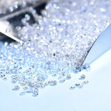 Kuololit D/VVS1 Loose Moissanite 0.8-3.0mm Round Brilliant Cut for Jewelry