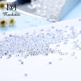 Kuololit D/VVS1 Loose Moissanite 0.8-3.0mm Round Brilliant Cut for Jewelry