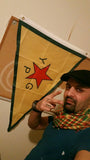 Kurdischen Flagge Rojava Scarf Shemagh Keffiyeh Kurdistan Flag Kurdish Necklace