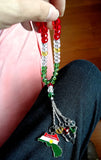 Kurdish Flag Necklace Prayer Beads Koerdische Tasbih Kurdistan Map Kurde