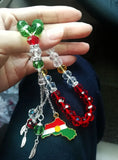 Kurdish Necklace Flag Prayer Beads Koerdische Tasbih Kurdistan Map