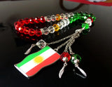 Kurdish Necklace Flag Prayer Beads Rosary Koerdische Tasbih Kurdistan Phone Case