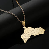 Kurdistan Maps Necklace Jewelry For Women Men Gift