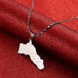 Kurdistan Maps Necklace Jewelry For Women Men Gift