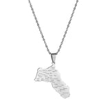 Kurdistan Maps Necklace Jewelry For Women Men Gift