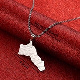 Kurdistan Maps Necklace Jewelry For Women Men Gift