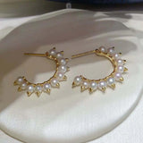 Gothic Punk Rivet Stud Earring for Women Jewelry