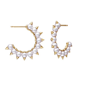 Gothic Punk Rivet Stud Earring for Women Jewelry