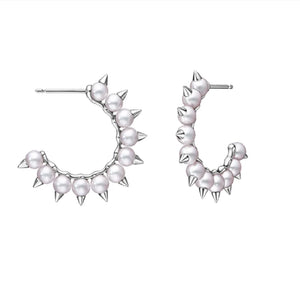 Gothic Punk Rivet Stud Earring for Women Jewelry