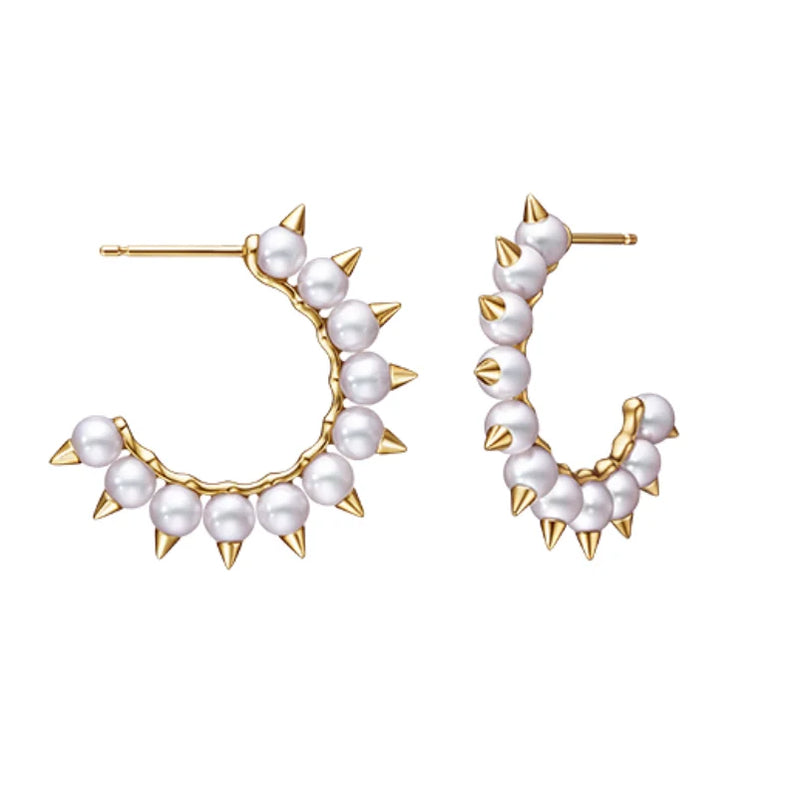 Gothic Punk Rivet Stud Earring for Women Jewelry