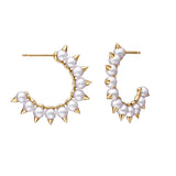 Gothic Punk Rivet Stud Earring for Women Jewelry