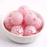 Kwoi Vita' 20mm 100pcs Acrylic Crackle Beads for Chunky Jewelry Making