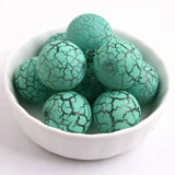 Kwoi Vita' 20mm 100pcs Acrylic Crackle Beads for Chunky Jewelry Making