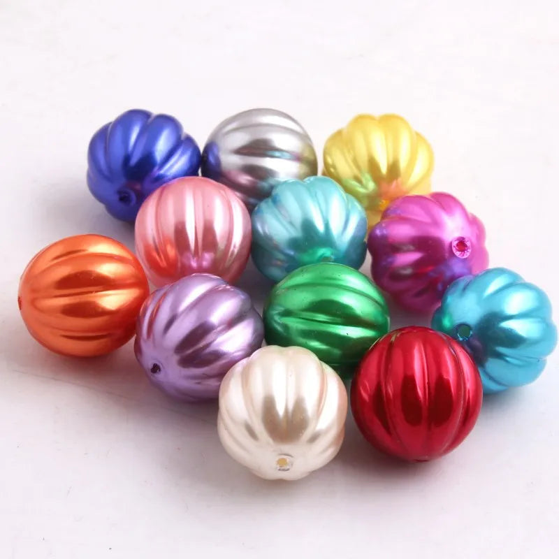 Acrylic Watermelon Pearl Beads for Chunky Necklace Making