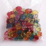 Kwoi Vita' 20MM 100pcs Acrylic Transparent Ice Cube Beads DIY Bracelet Necklace